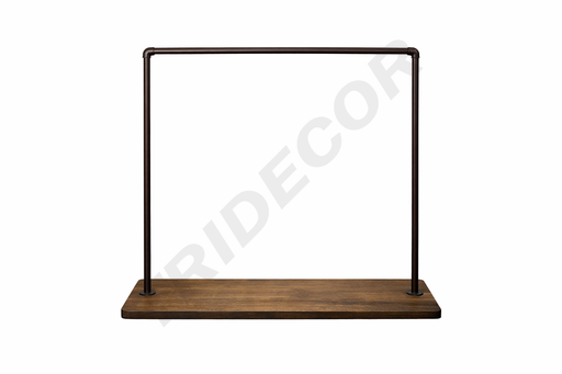 [038754] Vintage Coat Rack with One Shelf