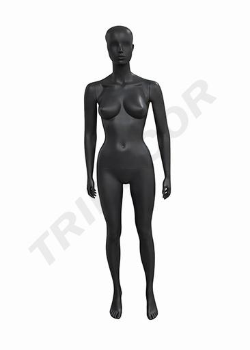 [040199] Maniquí Femenino Gris Mate Postura Recta