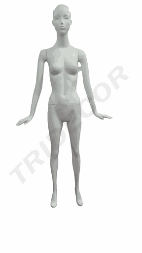 [040784] 白色女全身模特Hif-6 Maniqui Mujer Color Blanco Recta