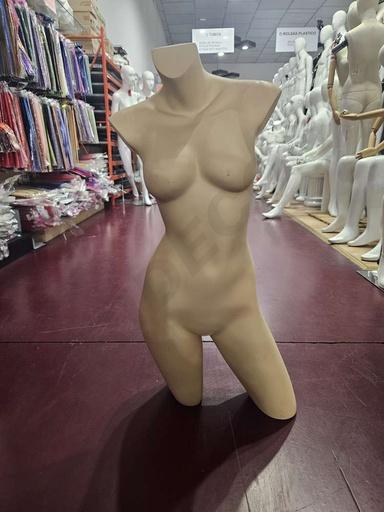 [040806] 无头无手臂有肩淡肤色女台模 Busto de Mujer Color Carne Sin Cabeza Sin Brazos