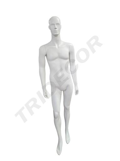 [041097] 白色亚光男全身模特 Maniqui Hombre Cuerpo Completo Blanco Mate