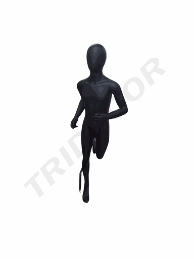 [041230] Sports Child Mannequin Matte Black Color