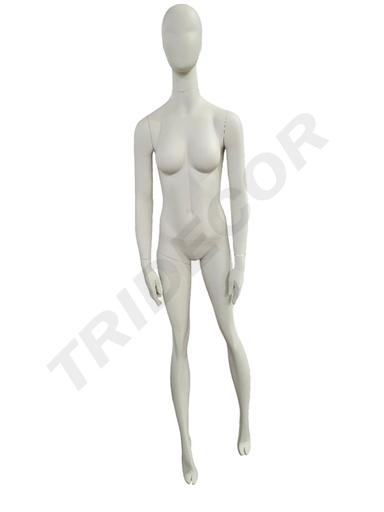 [041245] Seated woman mannequin Cream White Color