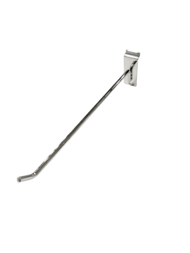 [001064] 电镀细槽铝板钩 Gancho Cromado para la lama Estrecha de Aluminio 25cm 200 Pcs/caja