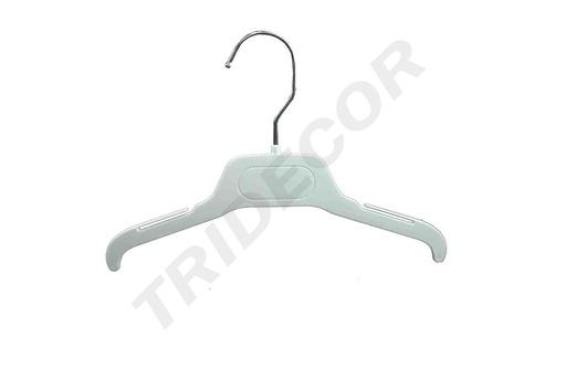 [005102] 白色小号塑料衣架Percha de Infantil Plastico Blanco 24cm 700Uds/ Caja