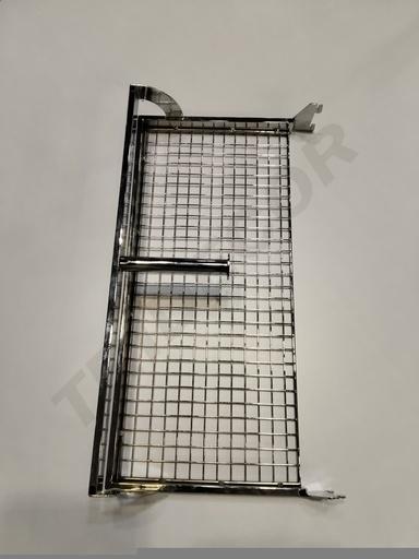 [006191] 单边脚电镀方管双层板架带网格 Barra Cromado U Doble con Malla para Cremallera 30X60cm 10X40mm 10/caja