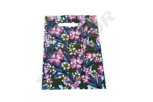 [010319] Bolsa de Plástico Asa Troquelada 25X35cm Flor100 /Pq 10Pq/caja 