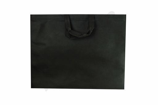 [010382] Sac en tissu 100G avec poignée longue, couleur noir, 50X40+12cm, 25 unités/paquet, 16 unités/boîte