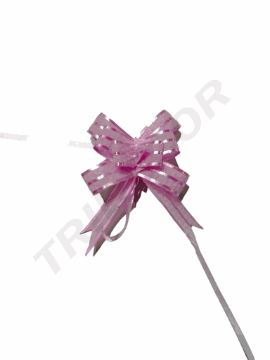 [6014829-6] 粉色微细丝带 la zo Rosa Medio Fino Con Rallas 