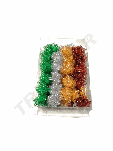 [014831-crpv] 2寸无纺布星星花 Estrella Textil Plata Verde Amarillo Azul Rojo Morado 