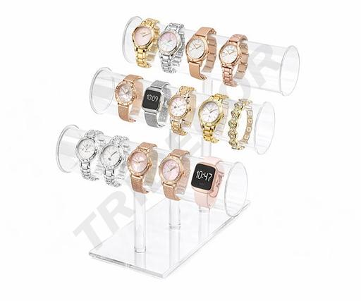 [007051] Transparent methacrylate Bracelet Display Stand at 3 levels