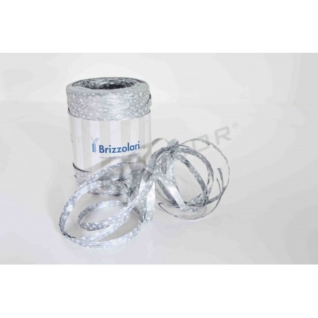 [8031653458483] Rollo Cinta Rafia Plata Estrella 68244mm 5X200Mt Color 04 