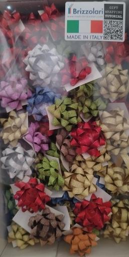 [8031653460936] Adhesive Stars Various Colors Glitter 6.5mm/100 units 2945/68245