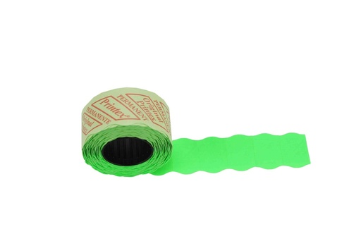 [014664] Rolo de Etiqueta Verde 26X12mm 8 Rolos/Pacote