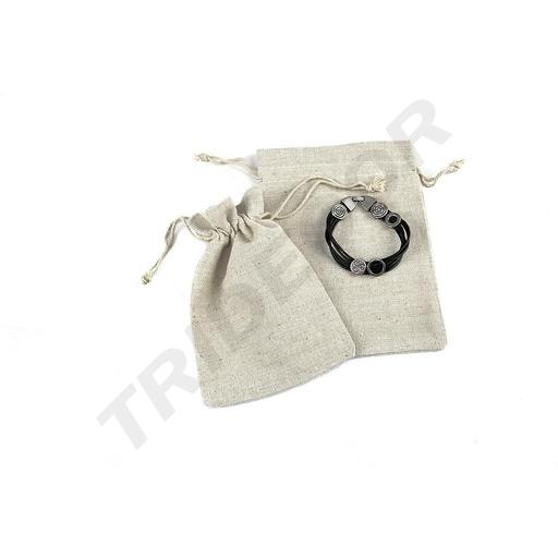 [009424] BEIGEFARBENE LEINENSTOFFTASCHE 19X14 CM 20 STÜCK