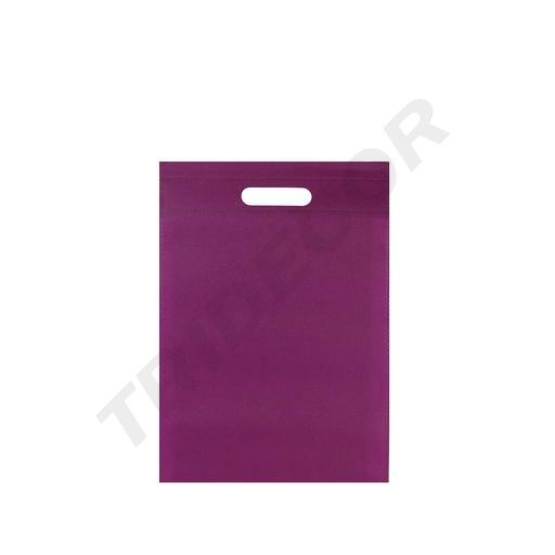 [010376] Geantă din material violet cu mâner 40X32cm 25 de unități/pachet