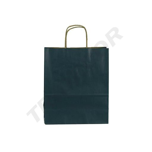 [010044] Dunkelblaue Kraftpapiertüte mit lockigem Griff, 45X15X49 cm, 25 Einheiten
