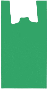 [0101054] Bolsas Tipo Camiseta Verdes 42X53 Cm 70 % Recicladas