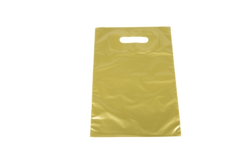 [010109] Saco tote dourado com alça recortada 25X35 cm 100 unidades