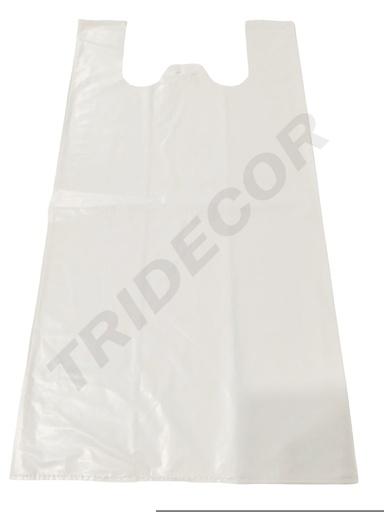 [0101051] 白色塑料背心袋 70% 回收材料 50X60 厘米 0101051 10/caja 80 und/paq