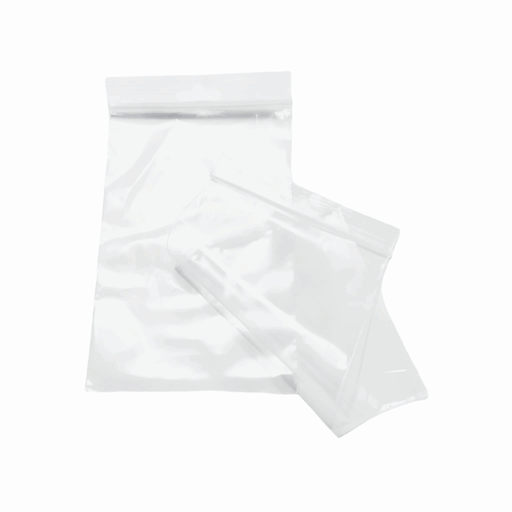 [010630] Busta in plastica trasparente con zip 20X28CM Confezione da 100