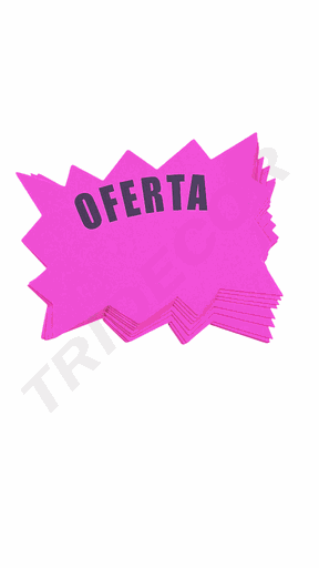 [014218] Póster De Oferta Fuxia 15x10.5 cm 50 und
