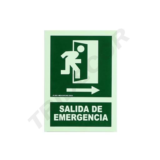 [014191] SEÑAL DE SALIDA DE EMERGENCIA 21X30 CM