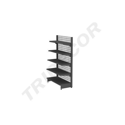 [013Gris.1] Estanterías Metálicas Gris Con Malla 120x200 Cm Una Cara