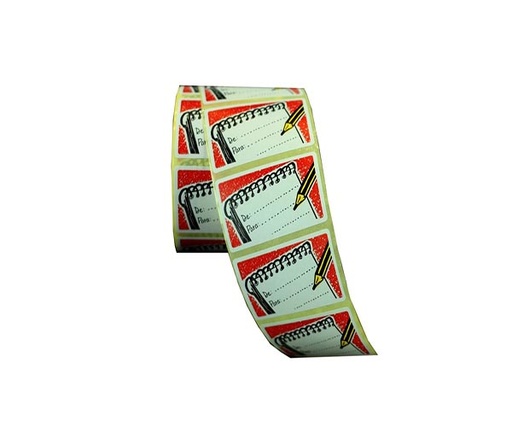 [014495] Rabattaufkleber 'von:' 'für:' 5.5X3cm 500 Rolle
