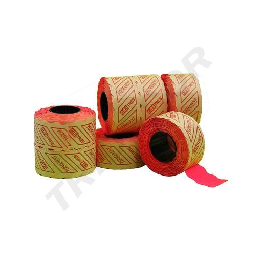 [014665] Etiqueta fúcsia 26X12mm pacote com 8 rolos