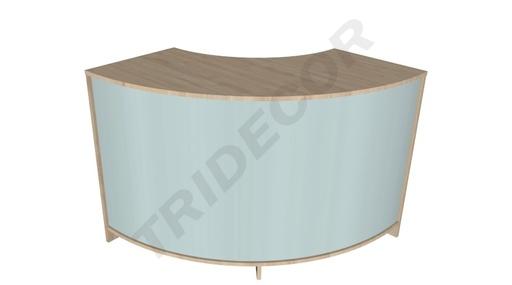 [0275003] Bancone espositivo curvo 150x50x90 cm vari colori