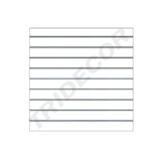 [0045191] Painel de ripas branco 9 guias 120X120cm