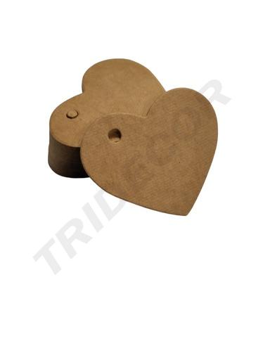 [0141024HA] 爱心吊牌6.5x4.5 Etiqueta Troquelada Corazón Varios Colores 100Und /Paq 6.5x4.5心形标签各种颜色100个/包