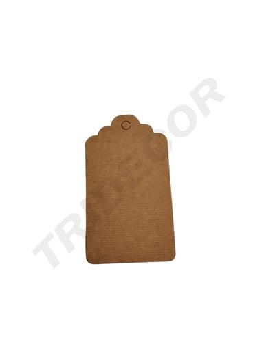 [0141027HA] Etiquetas Troqueladas Havana 8X4.5Cm Grande 100 Unidades