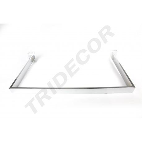 [002370] Barra Rectangular En Forma De 'U' Para Panel De Lamas 90X30 Cm