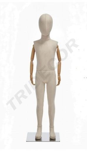 [041443] Manichino bambino in tessuto beige chiaro 7-9 anni