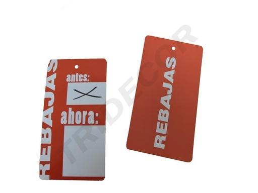 [014869] 过去和现在的销售贴纸 Pegatina Rebajas 7X12cm 100/Paq Con Antes y Ahora