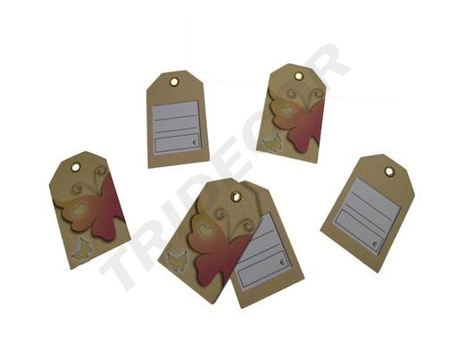 [0141012] Etichetta Abbigliamento Farfalla 3.5X5.5 200/Pz