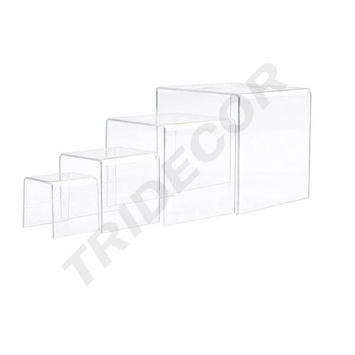 [007169] Acrylic Display Stand in C Shape in 4 Heights