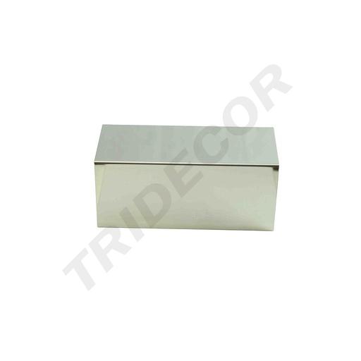 [007146] Forma De Exhibición Rectangular C Acero Cromado 28X12X12CM