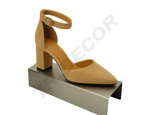 [007149] ESPOSITOR METALICO DE ACERO INOXIDABLE MATE 28X12X8CM