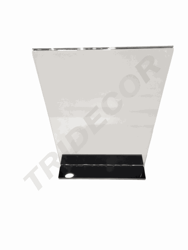 [007237] Portaposter in acrilico a forma di 'T' A4 21X30cm