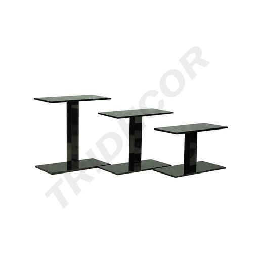 [007121] Acrylic Display Stand | Black Color | 3 Heights