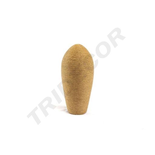 [009614] Suporte de exposição oval coberto com corda castanho camelo