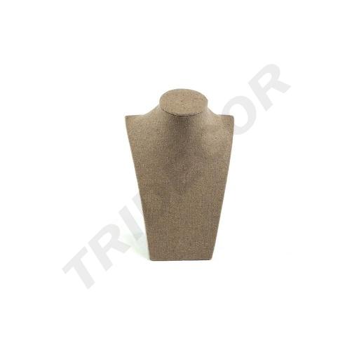 [009317] 棕色亚麻项链展示架