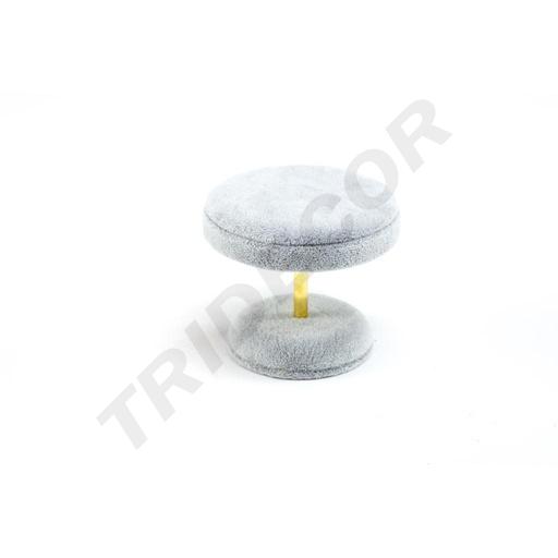 [009808] Tavolo per gioielli in velluto colore grigio 8X8X7cm