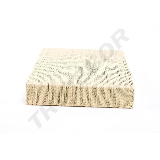 [009751] Basis bedeckt mit beige Seil