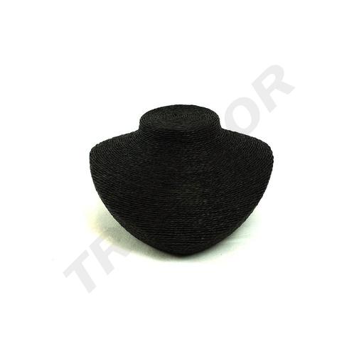 [009852] 项链展示 覆盖黑色绳索 Expositor para Collares Revestido En Cuerda Negra