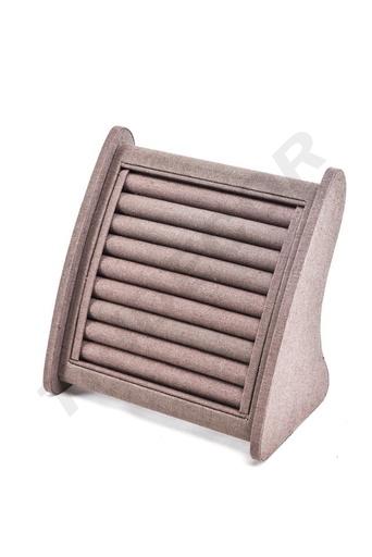 [009623] Expositor de Anillos de Lino Marrón