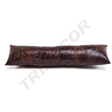 [009254] Almohadilla de Cuero Artificial Marrón para Pulseras